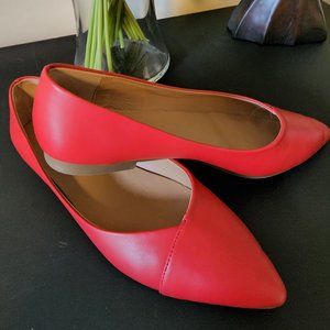 Funky Monkey Ladies Red Flats Size 8